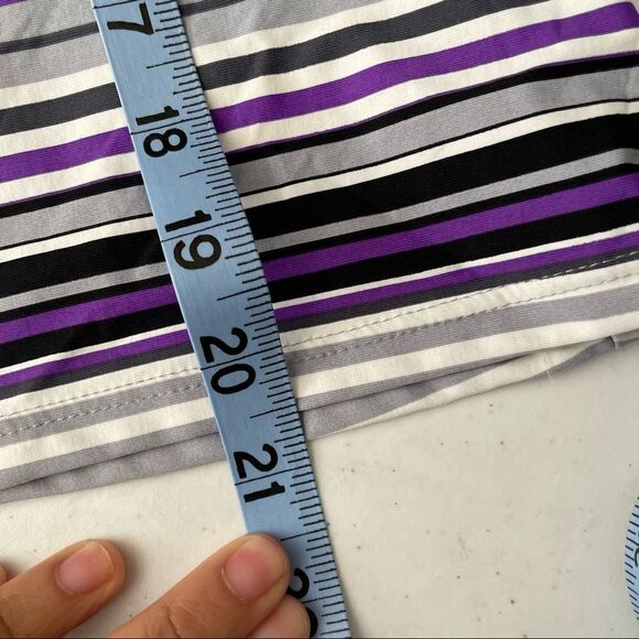 NAUTICA purple striped racerback swim wear tank top, w/ foam pads size 10 w/ tag - Picture 7 of 7